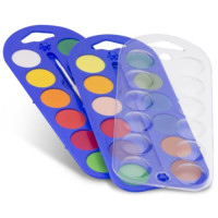 Morocolor acquerelli diametro 25mm confezione 24 colori assortiti