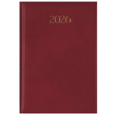 AGENDA 2026 MEDIA GIORNALIERA MADRID 15X21CM A5 ROSSO CARDINALE