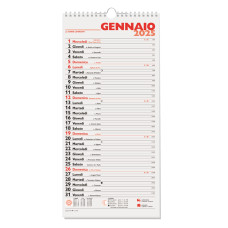 CALENDARIO DA MURO 2027 OLANDESE SPIRALATO 23X48