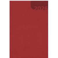 Agenda 2026 giornaliera grande 17x24 cm rosso– linea print