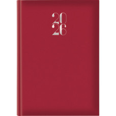 AGENDA 2026 GRANDE SETTIMANALE 17X24 CM GOMMATO ROSSO