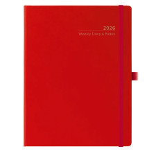 AGENDA 2026 SETTIMANALE COPACABANA CON ELASTICO 19 X 25 CM ROSSO AGENDA 2026 SETTIMANALE COPACABANA CON ELASTICO 19 X 25 CM ROSSO