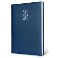 Agenda grande 2026 giornaliera 21x29.7 a4 gommato blu