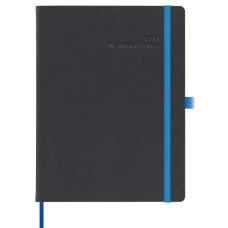 AGENDA SETTIMANALE 2027 BLACK COLOR 19X25 CM BORDO BLU