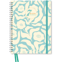 Agenda perpetua settimanale a spirale 7 days planner 18x24 cm