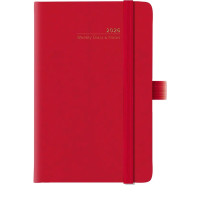AGENDA Pocket 2026 SETTIMANALE COPACABANA CON ELASTICO 9 X 14 CM ROSSO