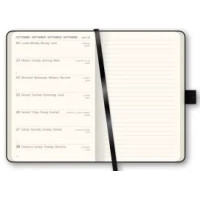 Cangini agenda settimanale 2026 palm sorbetto con elastico – 9x14 cm rosa pastello