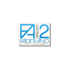 ALBUM DA DISEGNO FABRIANO F2 A PUNTO METALLICO 110 G/M² 24X33 CM QUADRETTATO