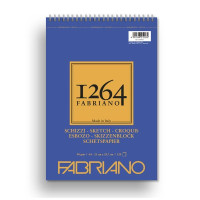 Fabriano 1264 album schizzi a4 90g spiralato blocco 120 fogli