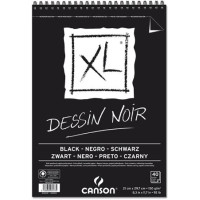 Canson album xl nero a4 40ff 150g dessin noir spirale