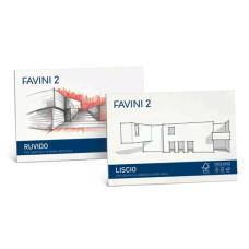FAVINI 2 ALBUM DISEGNO LISCIO SQUADRATO 33X48 10 FG DA 110GR