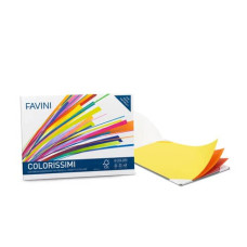 FAVINI COLORISSIMO CARTONCINI COLORATI 200 G/M2 16 FF 24X33 CM 8 COLORI