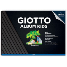 GIOTTO ALBUM KIDS A4 CARTA NERA 10FF 220GR