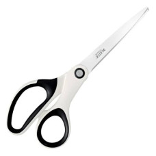 FORBICI DA UFFICIO LEITZ WOW ASIMMETRICA ACCIAIO INOX RIVESTITO DI TITANIO BIANCO 20,5 CM