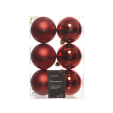 PALLINE DI NATALE 8 CM INFRANGIBILI ROSSO - CONFEZIONE 6 PEZZI PALLINE DI NATALE 8 CM INFRANGIBILI ROSSO - CONFEZIONE 6 PEZZI