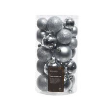 PALLINE DI NATALE INFRANGIBILI 6/5/4 CM ARGENTO - CONFEZIONE DA 30 PEZZI PALLINE DI NATALE INFRANGIBILI 6/5/4 CM ARGENTO - CONFEZIONE DA 30 PEZZI