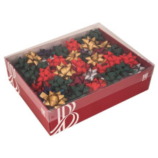 FIOCCHI PER PACCHI REGALO PAPER NATALE DIAM. 4CM NATALE CF.100 STELLE COLORI ASSORTITI