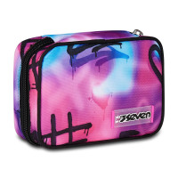 Seven speed pad astuccio portapenne completo lavabile paint girl