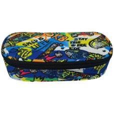 ASTUCCIO OVALINO CON CERNIERA PICCOLO DONAU 21X5,5X10,5 CM MOTIVO
