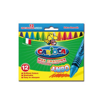 Carioca wax crayons pastelli a cera jumbo 12 colori