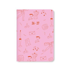 LETTS AGENDA ACCADEMICA A6 LITTLE JOYS 2026/27 GIORNALIERA ROSA