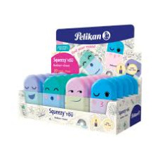 PELIKAN SQUEEZY GOMMA PER PER MATITA COLORI ASSORTITI