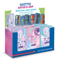 ESPOSITORE 6 ASTUCCI 3 ZIP GIOTTO CATTY CANDY COLLEZIONE SUPERMINA FANTASIE