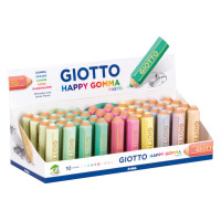 Giotto happy gomma pastel espositore 40 gomme