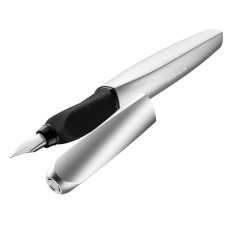 PELIKAN TWIST PENNA STILOGRAFICA ARGENTO METALLIZZATO