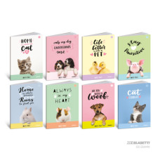 BLASETTI QUADERNO GRANDE 100 GR LOVELY PAWS QUADRETTO -4M- CONF.10 PZ