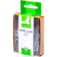 CLIPS ZINCATI  ACCIAIO 26 MM  SCATOLA DA 125 PEZZI