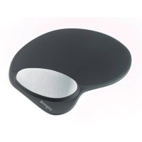 Tappetino per mouse Kensington con poggiapolsi in memory gel: massimo comfort nero/grigio