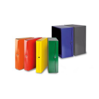 Portaprogetti a bottone dorso 8 cm giallo