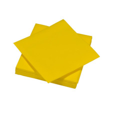 TOVAGLIOLI MONOUSO LE NAPPAGE IN AIRLAID CARTA ASCIUTTA 40X40 CM CONF. 50 PZ GIALLO CANARINO - 8106
