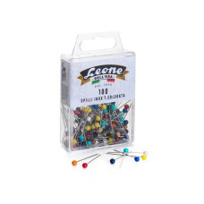 SPILLI TESTA IN PLASTICA COLORATA LEONE DELL'ERA INOX 304 - 0,60X32 MM - SCATOLA DA 100 SPILLI ASSORTITI - APSC1