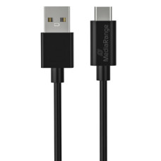 CAVO DI RICARICA E SINCRONIZZAZIONE MEDIA RANGE USB 3.1 C/USB 3.0 A 1,2M NERO - MRCS160