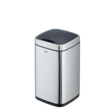 CESTINO CON SENSORE DURABLE NO TOUCH ARGENTO METALLIZZATO - CAPIENZA 12 LT - 3421-23