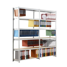 MODULO BASE SCAFFALATURA PAPERFLOW RANGECO SF FISSO 125X37X195 CM GRIGIO - K652231