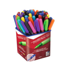 PENNA A SFERA TRATTO 1UNO GRIP 1 MM ASSORTITI BARATTOLO DA 60 - 812500
