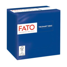 TOVAGLIOLI PIEGATI 2 VELI FATO SMART TABLE PURA CELLULOSA 24X24 CM - BLU NOTTE - CONF. 100 PEZZI - 82229003