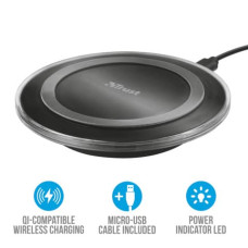 CARICABATTERIE WIRELESS PER SMARTPHONE TRUST YUDO NERO 21310