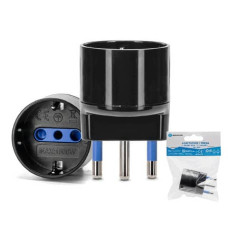 ADATTATORE SINGOLA PRESA P30 AIGOSTAR 16A - COLORE NERO