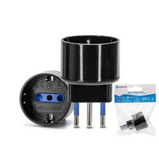 ADATTATORE A 1 VIA P30 AIGOSTAR 10A NERO - 228835