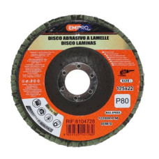 DISCO ABRASIVO A LAMELLE EMI 125X22 MM GRANA P80 8104728 DISCO ABRASIVO A LAMELLE EMI 125X22 MM GRANA P80 8104728