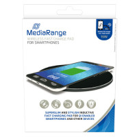 Caricabatterie wireless mediarange per smartphone colore nero modello mrma118.