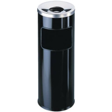 POSACENERE DURABLE AUTOESTINGUENTE A COLONNA CON SABBIA E CESTINO ACCIAIO NERO BASE TONDA - 333201