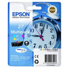 EPSON CARTUCCIA PER STAMPANTI 27 STANDARD INK MULTIPACK-DURABRITE BLISTER CIANO, MAGENTA, GIALLO - C13T27054012