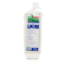 VASCHETTA BIO-COMPOSTABILE TAKE AWAY BIANCO PER 1/2 PORZIONI, CONF. DA 100 PEZZI - ECO-T12CA