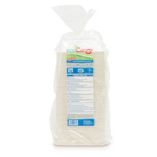 VASCHETTA BIO-COMPOSTABILE ECOCANNY TAKE AWAY BIANCO 2/3 PORZIONI - CONFEZIONE DA 100 PEZZI ECO-T23CA