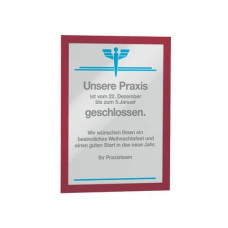 CORNICE ESPOSITIVA DURABLE DURAFRAME® A4 236X323 MM ROSSO CONF. 10 PZ - 4882-03